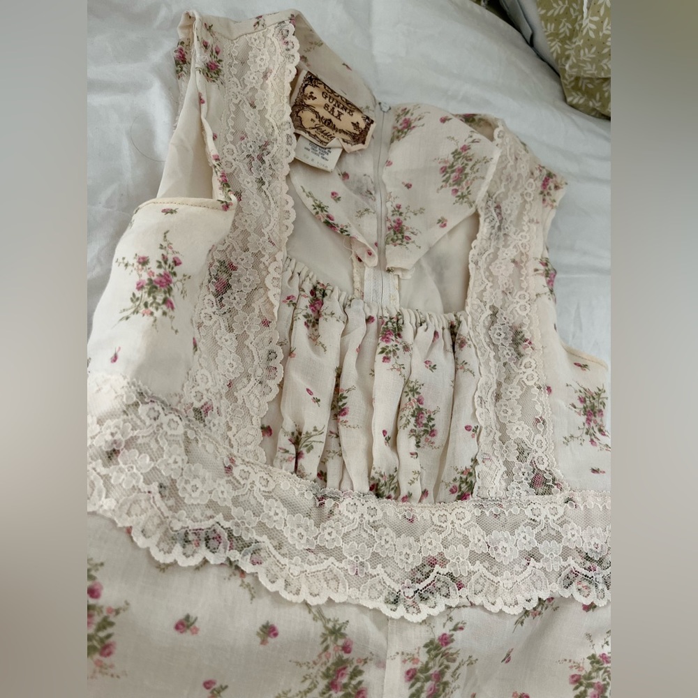Gunne Sax Floral Maxi Vintage Dress